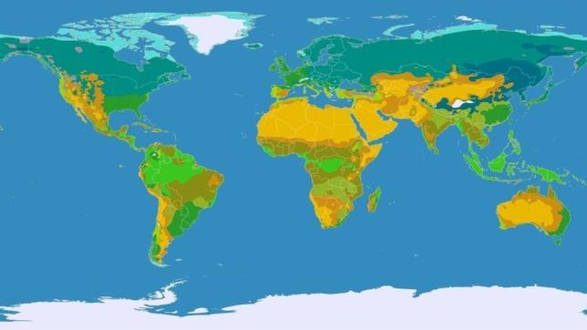 Jordens 5 klimatzoner Tropiskt klimat - Hett och fuktigt - Varje månad, medeltemp.