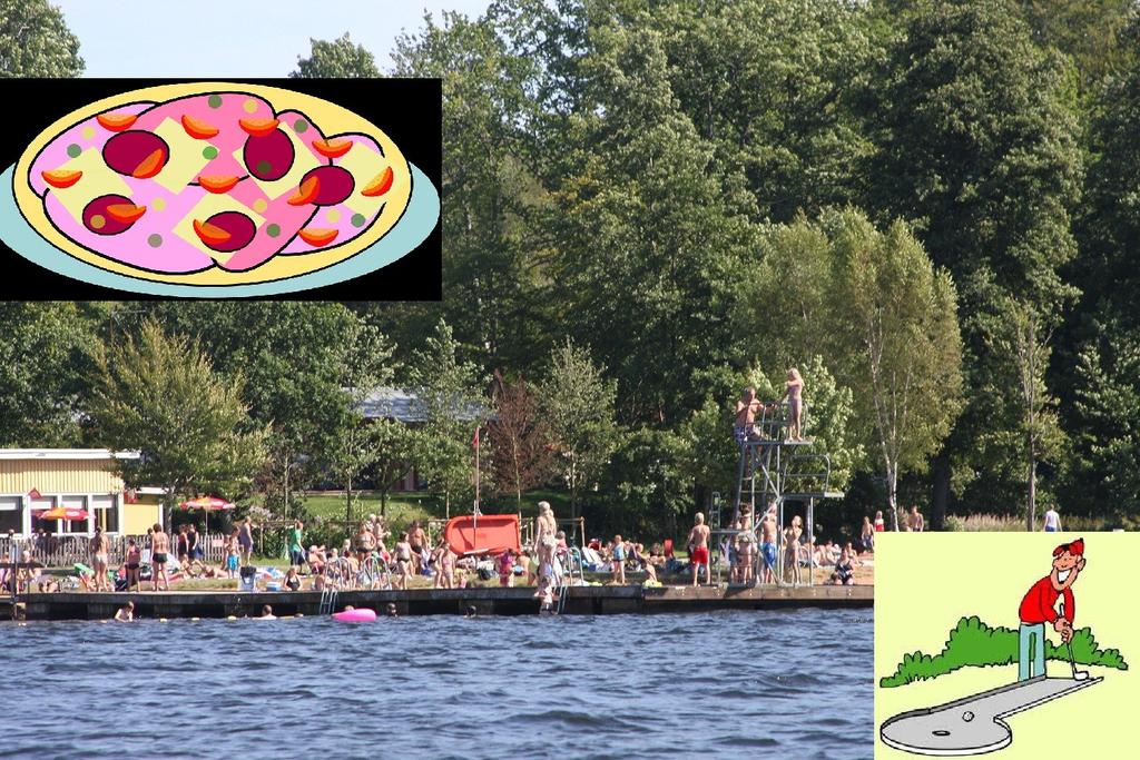 Bangolf och grillning vid Luhrsjön Härlig kväll vid Luhrsjön Tosselilla