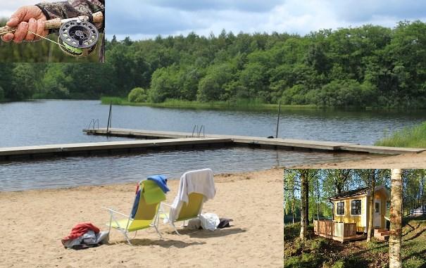 Stuga Bälinge sjön Vi hyr två små stugor på Bälinge camping, grillar och har trevligt tillsammans. Vi övernattar en natt.