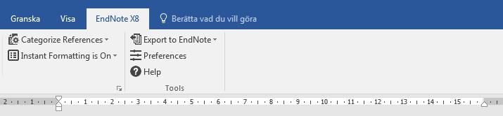 10. Infoga citeringar och referenslista i ett