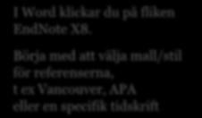 citering och gör ett mellanslag.