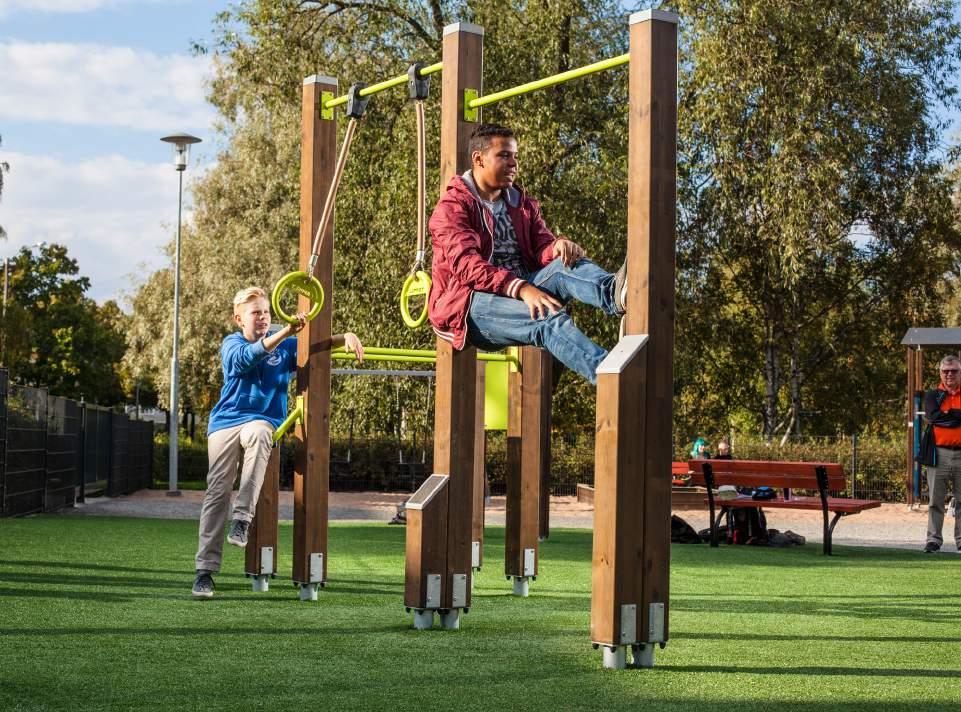 FITNESS FITNESS HIGH FITNESS CrossFit för snabbhet, styrka och balans Lappset Fitness-produkter är avsedda för aktiva motionsentusiaster som söker krävande träning på hög nivå enligt LIFE-skalan