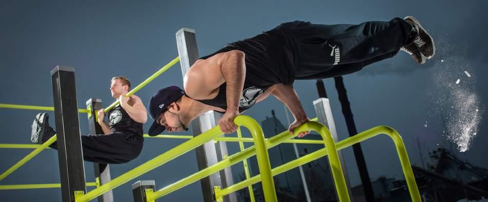 Street workout är en växande utomhussport bland ungdomar i