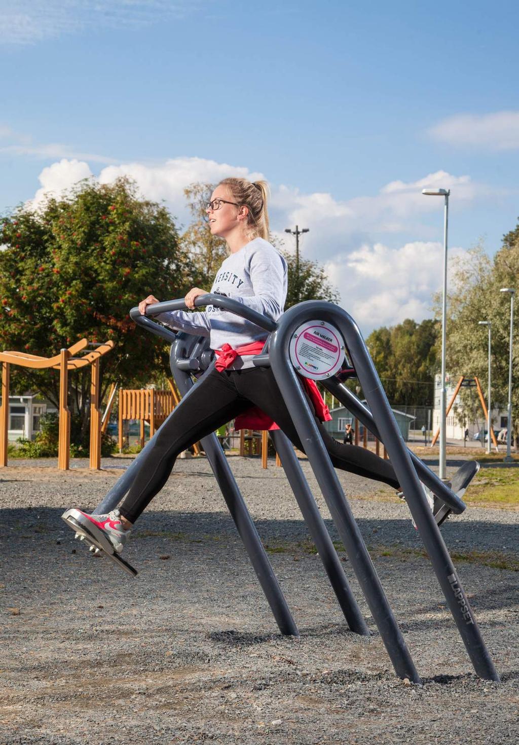 MID Lappset Gym-produkterna är utformade för träning på mellannivå enligt LIFE-skalan