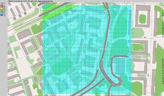 Resultat Nuläge För att beskriva den generella luftkvaliteten med avseende på kvävedioxid i området har vi gjort översiktliga beräkningar för år, dygn och timme i området.