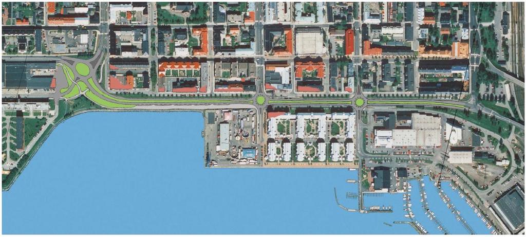 Kortsiktiga scenarion Minskad trafik på Södra Smedjegatan Parkeringen tas bort vilket innebär en reducering av trafiken med 60 %, 50 fordon/maxtimme och