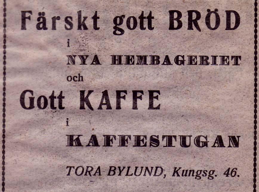 249 1927-1957 -- Mimmi Lystedt Grillett Kungsgatan 36 1957- Café