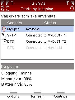 Loggning TA-SCOPE Loggning Funktionsförklaring Loggning används för att studera variationer i systemprestanda under en förbestämd tidsperiod.