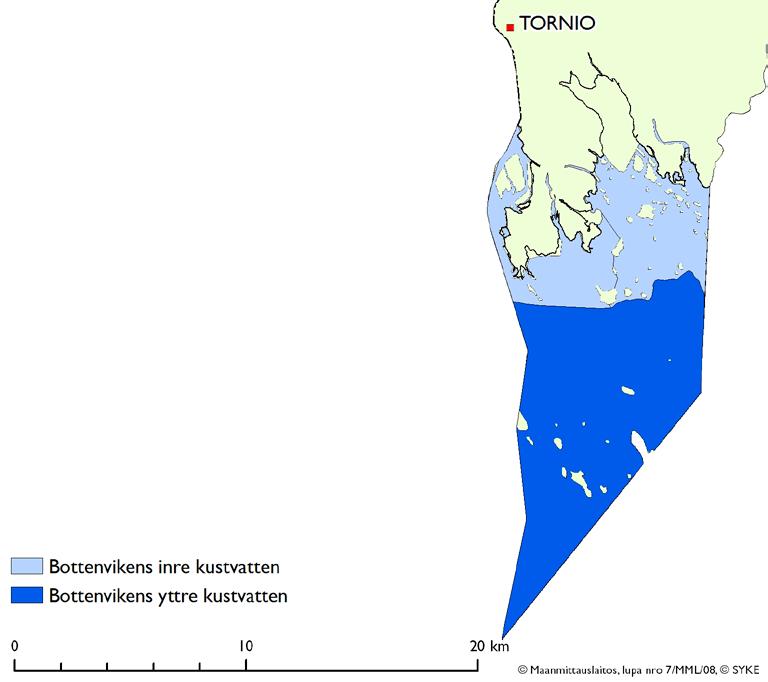 Kännetecknande för älvvattnen i vattenförvaltningsområdet var påverkan från torvmarker. De till antalet allmännaste älvtyperna var medelstora och små älvar i torvmarker.