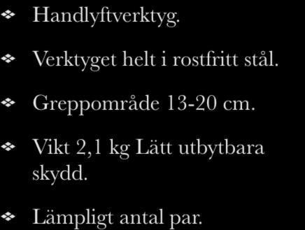 Sockellyftverktyg Klypan