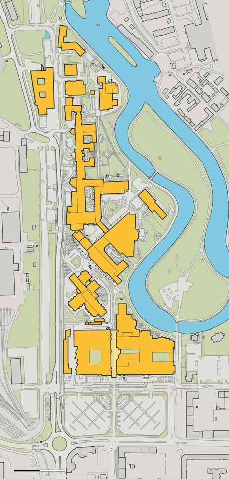 Universitetssjukhuset Örebro Entréer Byggområde X S V J Svartån Byggområde Byggområde Wadköping F Huvudentré Öppettider entré: 6.