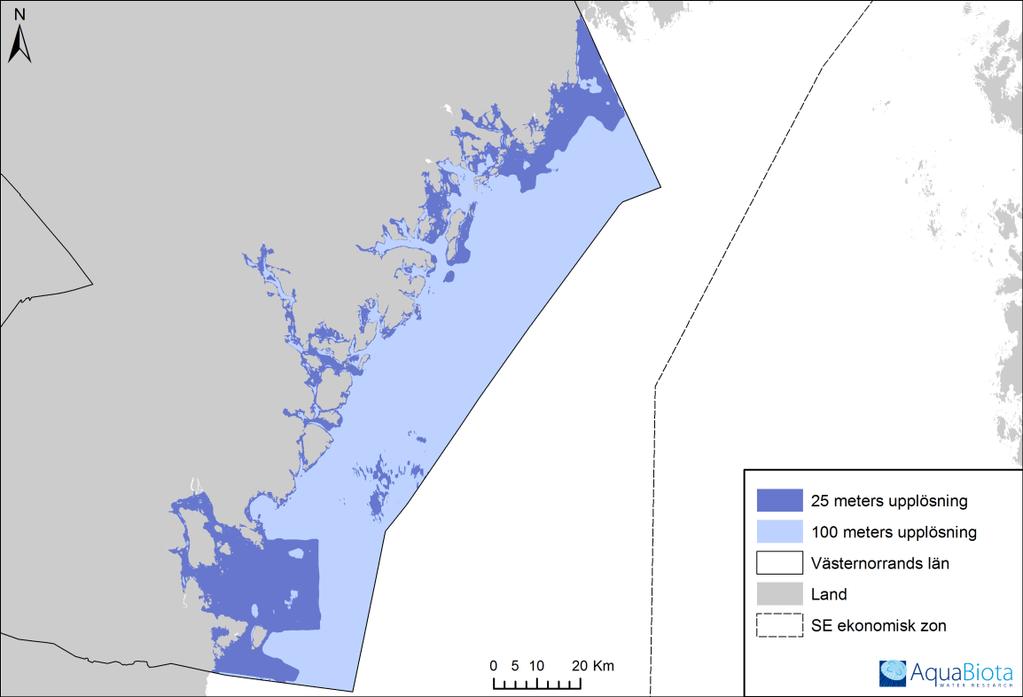 GIS-utsökning av Natura 2000-naturtyper - 1610 rullstensåsöar i Östersjön, 1620 skär i Östersjön, samt potentiella 1110 sandbankar och 1170 rev Figur 2.
