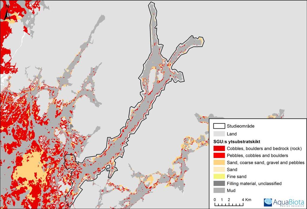 GIS-utsökning av Natura 2000-naturtyper - 1610 rullstensåsöar i Östersjön, 1620 skär i