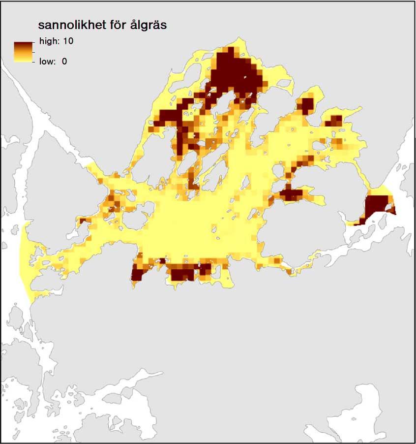 Aqua reports 213:12 Sannolikheten för ålgräs Figur B1-3.