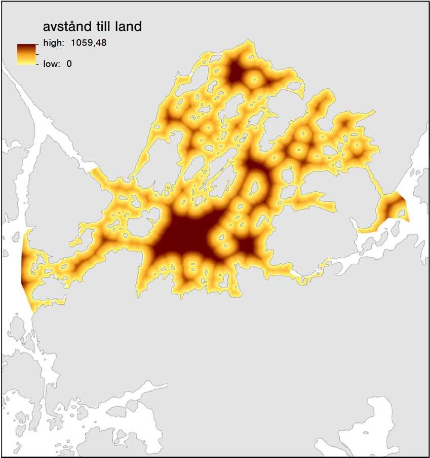 Aqua reports 213:12 Avstånd till land Figur B1-7.