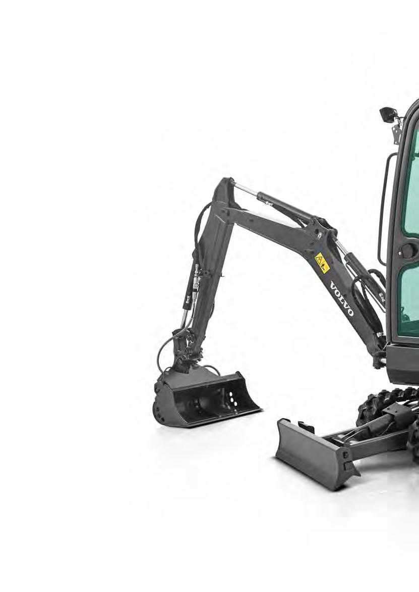 Slitstark design Oslagbar förarmiljö Ergonomisk, rymlig och säker Volvo-hytt/öppen hytt med runtomsikt, intuitiva reglage och inbyggd komfort.