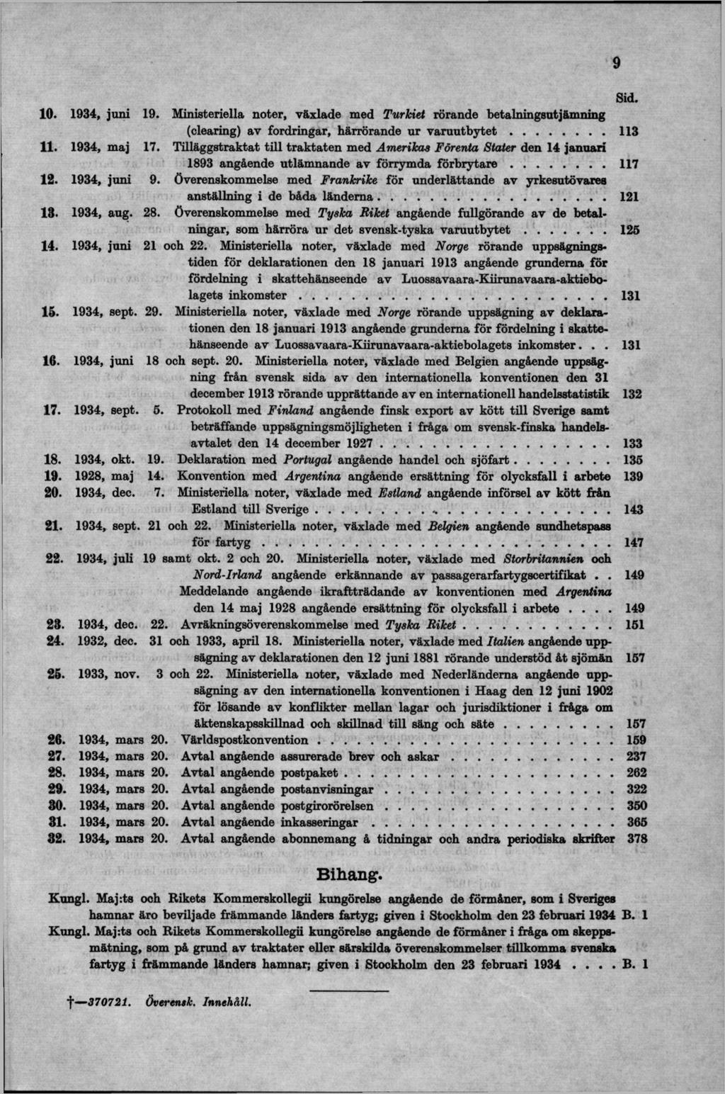 10. 11. 12. 18. 1934, juni 1934, maj 1934, juni 1934, aug. 19. 17. 9. 28.