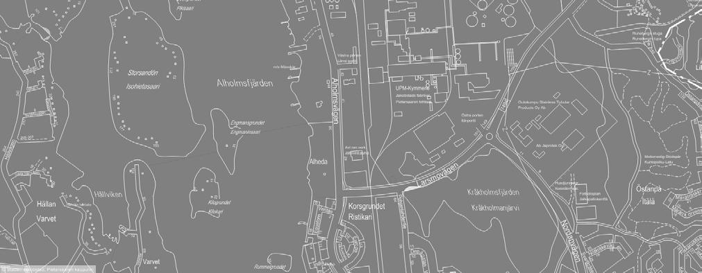 1 Identifikationsuppgifter Detaljplanen och detaljplaneändringen berör: Gatu- och rekreationsområde i staden Jakobstads stadsdel 11, Korsgrundet, samt järnvägsområde och oplanerade markområden i