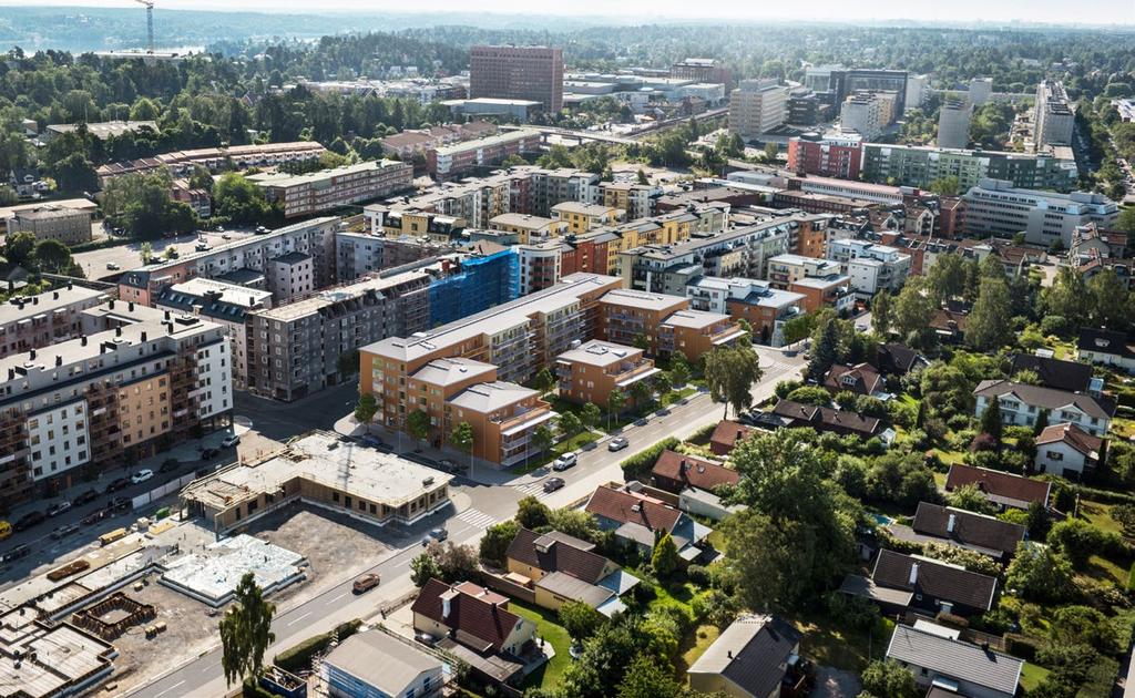 Brf Skimret ÖT ARITETERA BAO BR SIRET Brf Skimret ligger norr om Sollentuna Centrum på väster sida om järnvägen.