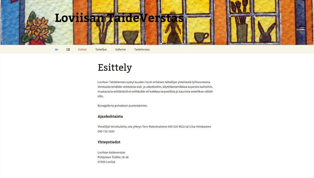 ville ha sin cv på webbsidan.