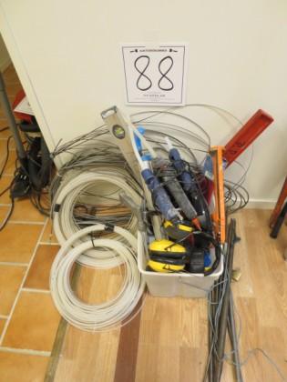 Diverse verktyg limpistoler,