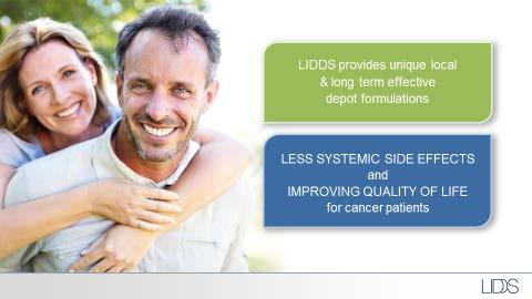 PATENTPORTFÖLJ OCH VARUMÄRKEN LIDDS teknologiplattform och produkten Liproca Depot har patentskyddats på samtliga större marknader.