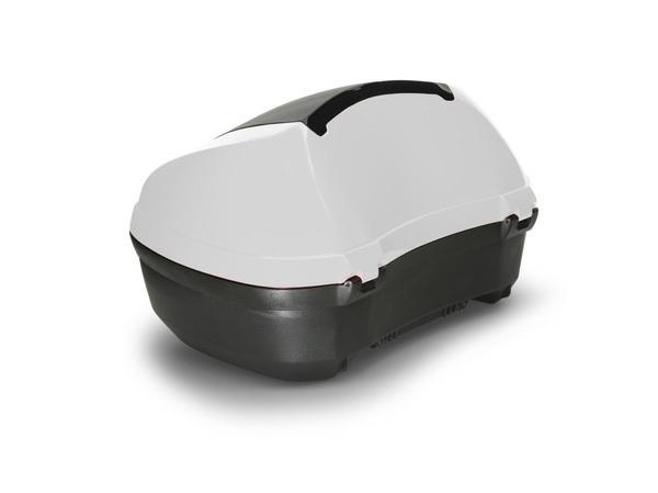 NH-B53P Pearl Glare White. Låssats, pakethållare och topboxfäste beställs separat. Artikel nr.
