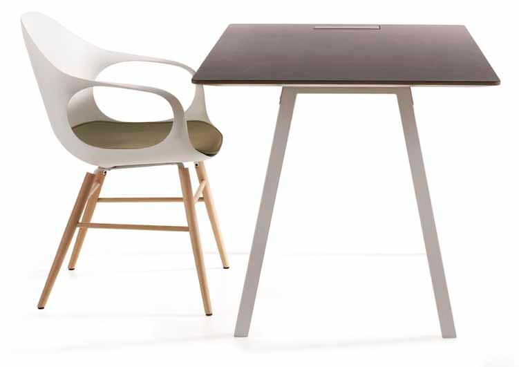 links column base table Table top in plywood with natural oak veneer, ash veneer or white
