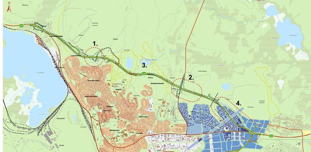 1 3 2 VAR: Kiruna VAD: Ny dragning av E10 VARFÖR: E10 kommer att stängas på grund