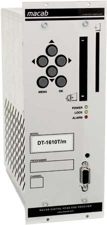 DT-1610T/m För terrest mottagning i huvudcentralen Begränsat antal Inbyggd nätdel Med modulator Art.nr: 650 16 12 DT-1610T/m, COFDM/PAL CI, int.