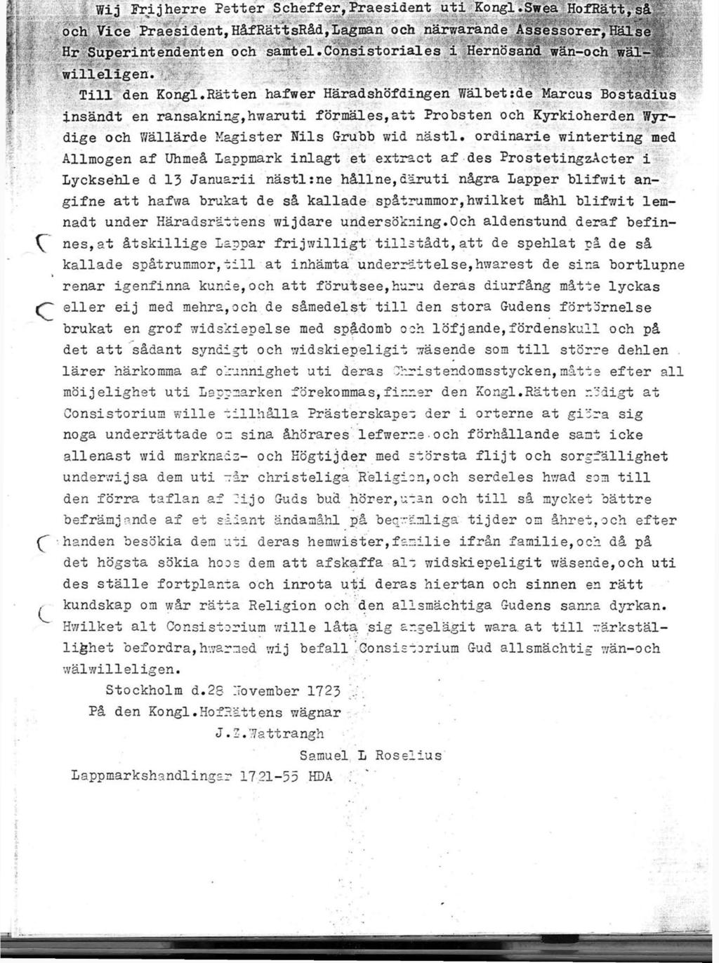 v* 1 «-är'".'.: y; ses ' llf 11?'»»p, ^ -SMS! -äwf--" OO.O Wij Fri3herre Petter Scheffer,Praesident uti Kongl.Swea HofRätt,så nov. V-i «ö Pt-qqot H3-PT?n+.+.oPfln.TinfTnan nnh nårwarandp A.c»«<acsc!