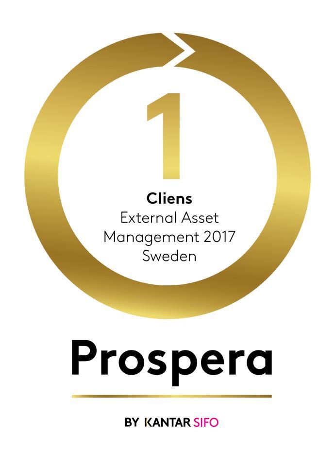 Prospera Ranking 2017 Cliens rankades som nummer 1 i Prosperas årliga ranking av svenska kapitalförvaltare.