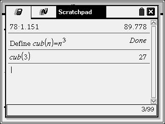 Använda Scratchpad (Anteckningsark) Scratchpad är en funktion hos TI-Nspire handenheter som ger dig möjlighet