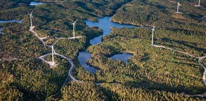 Kapacitet (antal verk) 8 MW (4) Beräknad årsproduktion 1) 20 GWh Produktion 2016 20 GWh Vindparken omfattar totalt 14 vindkraftverk varav