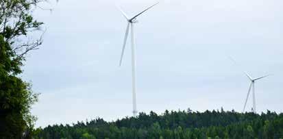 Produktion 2016 89 GWh 1 Beräknad årsproduktion för alla vindparker motsvarar den beräknade produktionen under ett genomsnittligt vindår,