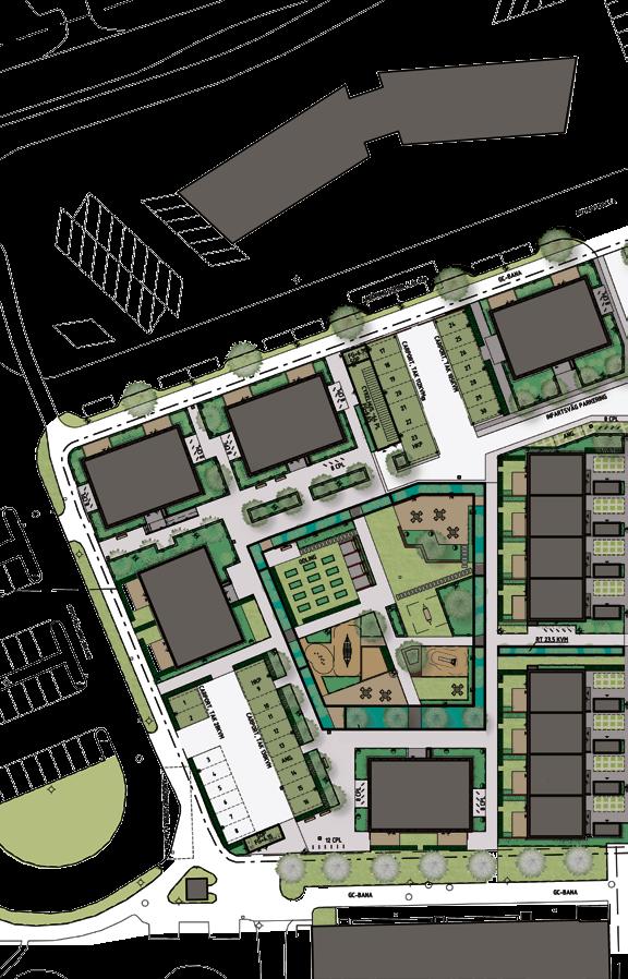 Situationsplan VÄSTRA SÄRÖVÄGEN KONTOR 2 ETAPPER Nya Särö byggs i två etapper med sammanlagt 68 bostadsrätter och 38 hyresrätter i området.