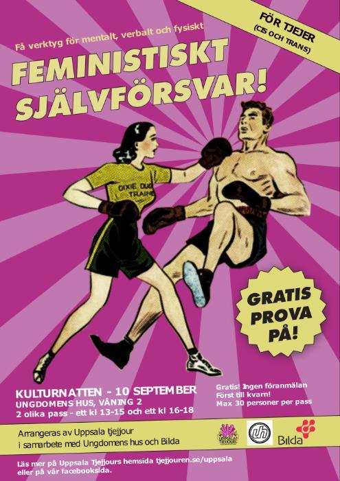 Utbildningen är planerad och beställd under 2016 och kommer genomföras under början av 2017. Affisch för eventet på Kulturnatten Vi har på förfrågan haft tjejgrupper.