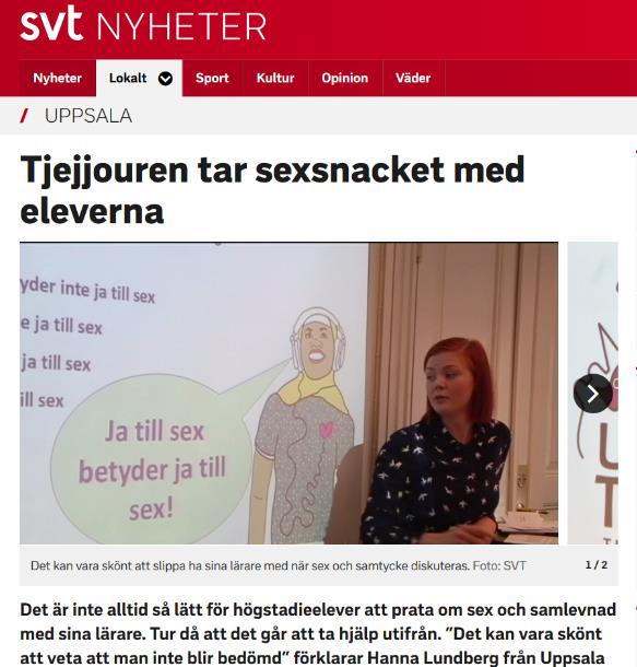 Under demonstrationen #uppsalablundarinte talade vår ordförande Amanda om vår verksamhet och vi delade ut mängder av foldrar.