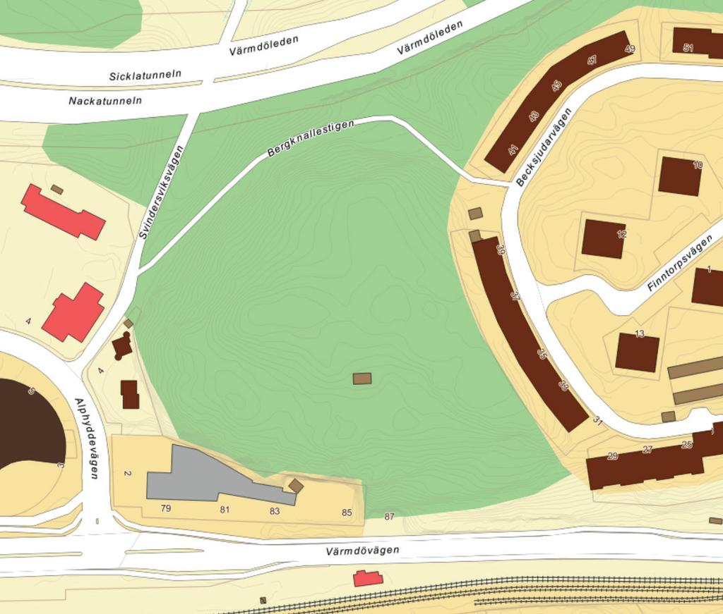 Markanvisningsområde Senare etapper Karta över markanvisningsområdet och senare etapper i utbyggnaden av Svindersberg.