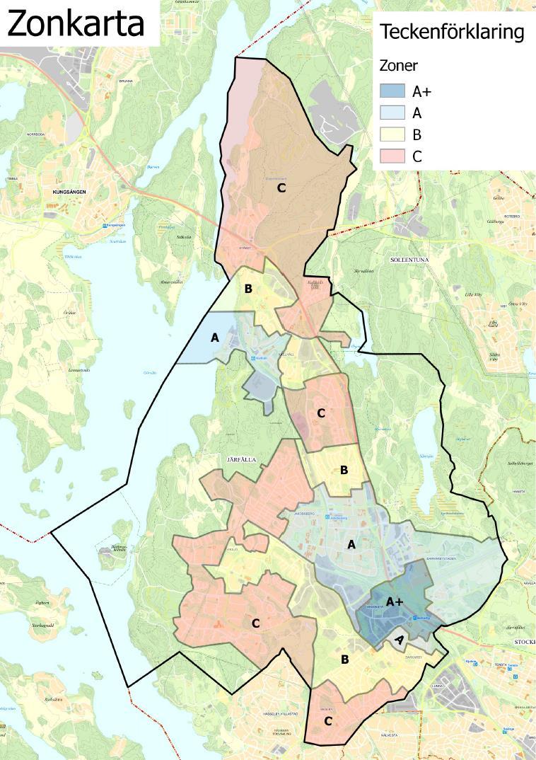 2016-09-29 7 (12) För att gränserna ska harmonisera någorlunda med befintliga områden och infrastruktur har en viss manuell justering gjorts.