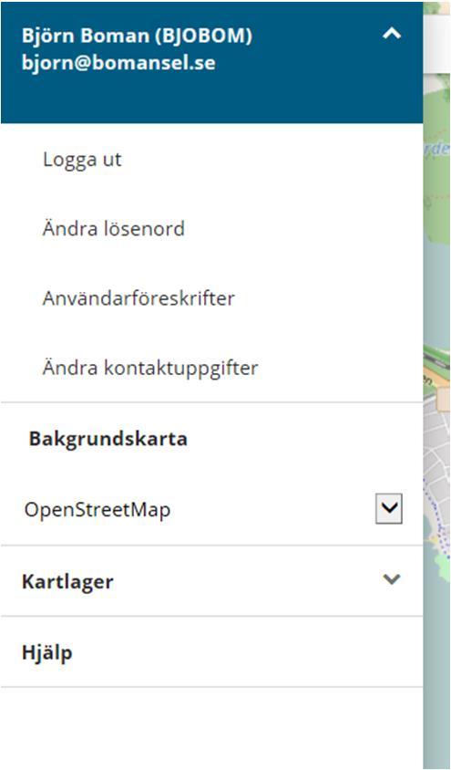 3 Meny I menyn finns ett flertal funktioner.