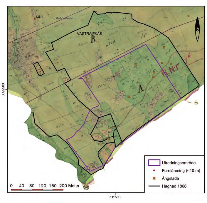 6 ARKEOLOGISK RAPPORT 2014:63 Ca 280 meter norr om UO finns Ingatorp 126:1, en plats med tradition. I Gubbadammen skulle en ormliknande drake bo enligt en lokal sägesman.