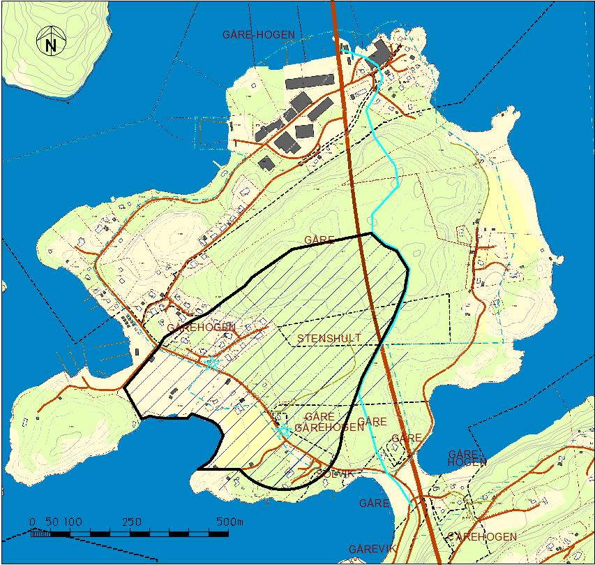 Kartbilaga 4 Skyddsområde för grundvattentäkter på Vindön Skyddade vattentäkter tillhör Vindöns