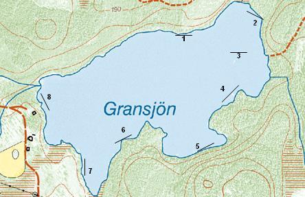 RESULTAT Gransjön provfiskades natten mellan den 28:e och 29:e augusti 2012 med 40 burar agnade med mört.