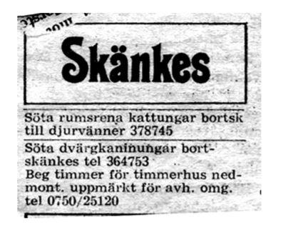 ursprungligen socknens sockenstuga. Det vita lilla huset till vänster var kaplanens stuga. En kväll i början av året satt Gillets Åsa Tunell och surfade på Internet bland fritidshus till salu.