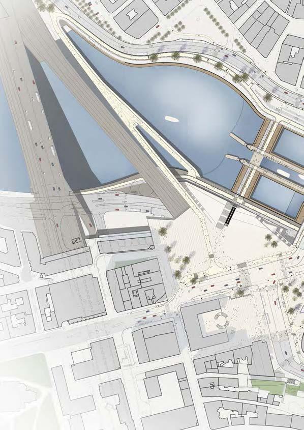 Munkbrokajen Gång- och cykelbron Slusstorget Mälarkajen Söder Mälarstrand Mälarterrassen Södra
