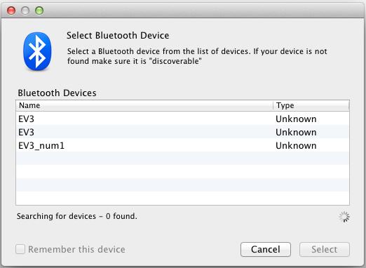 Nu är Bluetooth tillgängligt som anslutningstyp och en