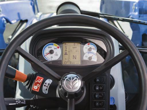 Auto Fält hanterar både motorvarv och transmission för optimal prestanda och ekonomi för arbetsuppgifter som kräver mycket dragkraft eller vid arbete med kraftuttag.