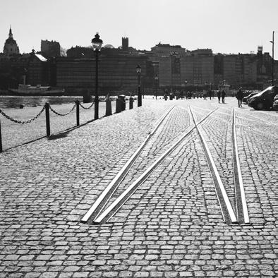 Skeppsbrokajen Siktlinje från Gamla stan