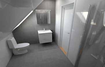 Kakel i wc/dusch/bad övreplan standard Kakel i wc/dusch/bad övreplan Kakel Standard Basic CC